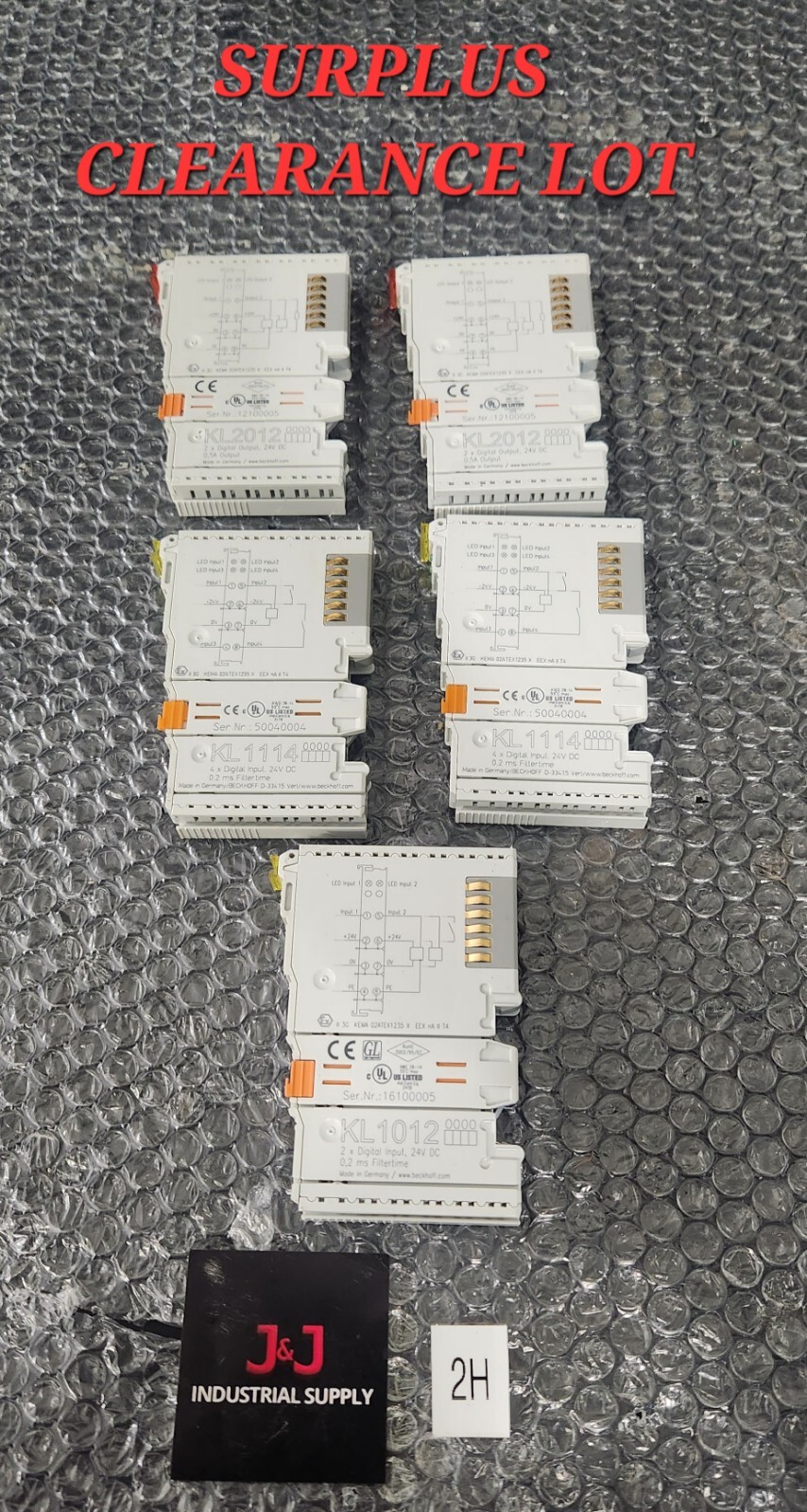 *MIXED LOT* Beckoff KL114 KL2012 KL1012 Power Supply Terminals ⚡️🇺🇸 SHIP