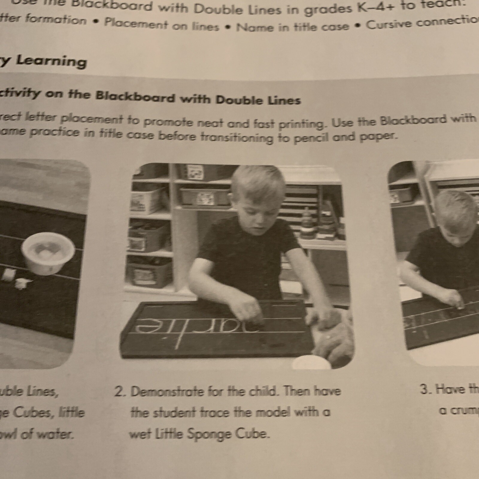 Learning Without Tears Blackboard w/Double Lines, New In Original Bubble Wrap
