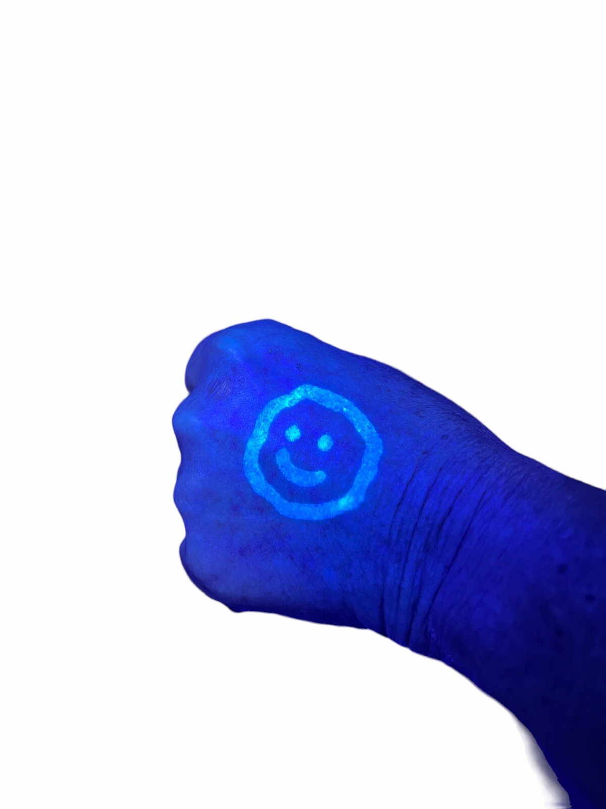 8oz Bright BLUE UV Blacklight Reactive Invisible Ink + 9 Led UV Light