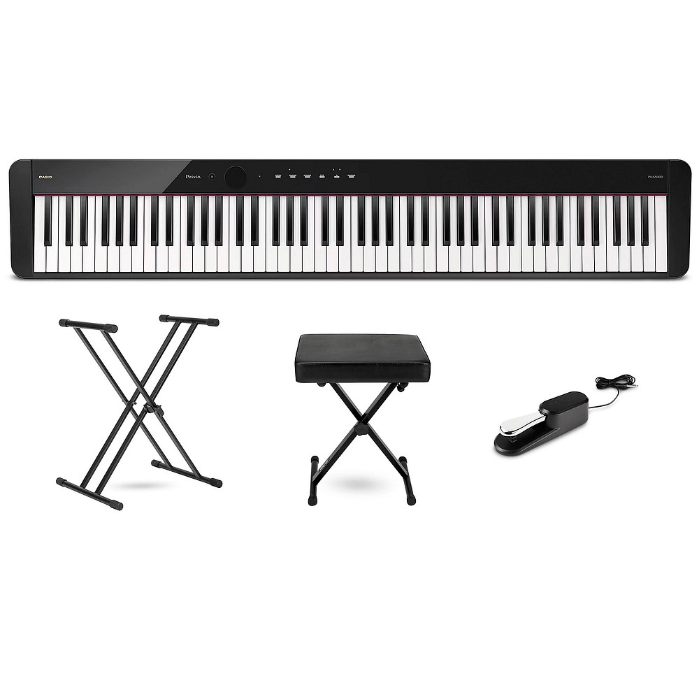 Casio Privia PXS5000 88Key Digital Piano Essentials Bundle Black