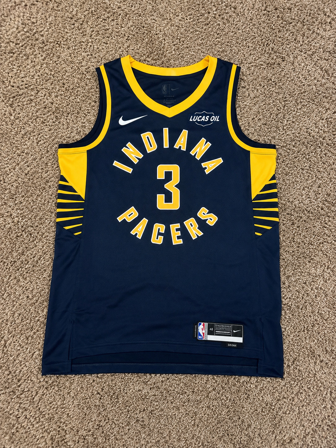 Braden Smith #3 Indiana Pacers Jersey Navy Adult Sizes M-XL New