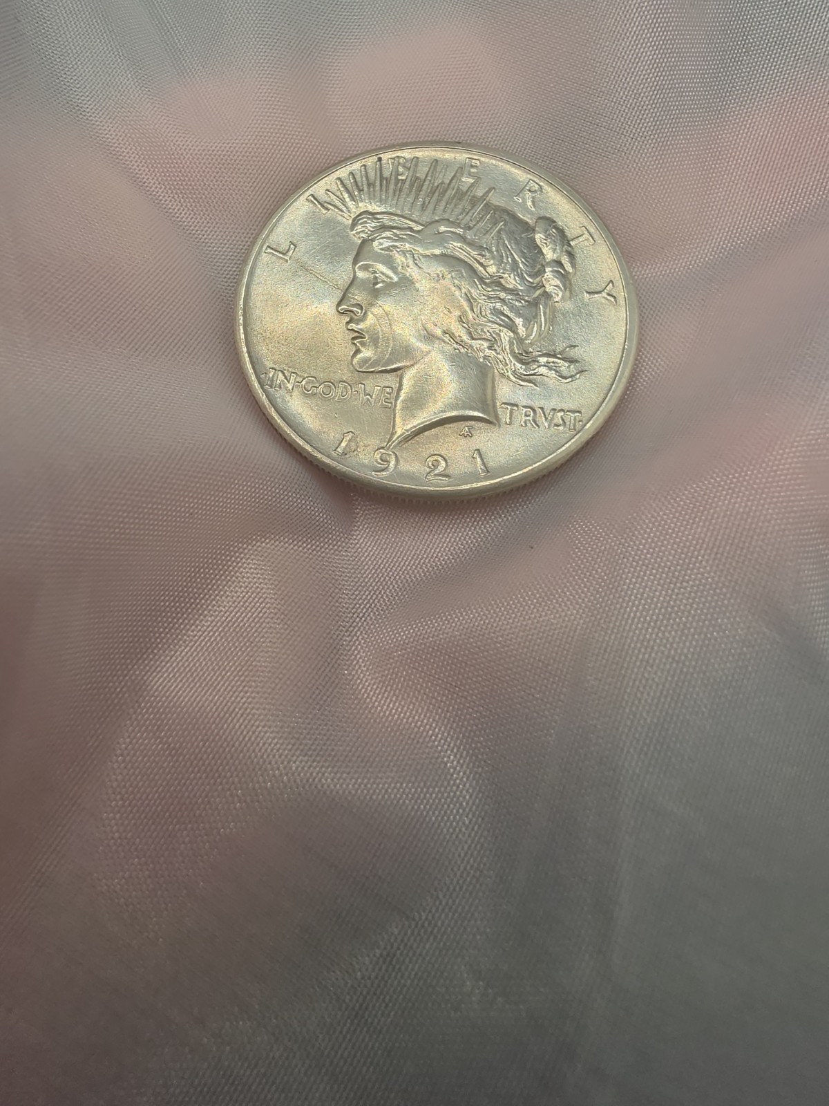 1921 high relief peace dollar LUSTER!!