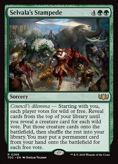 Selvala's Stampede 269 R Normal TDC MTG NM