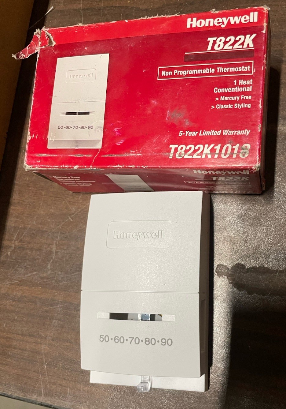 Honeywell T822K Non Programmable Thermostat