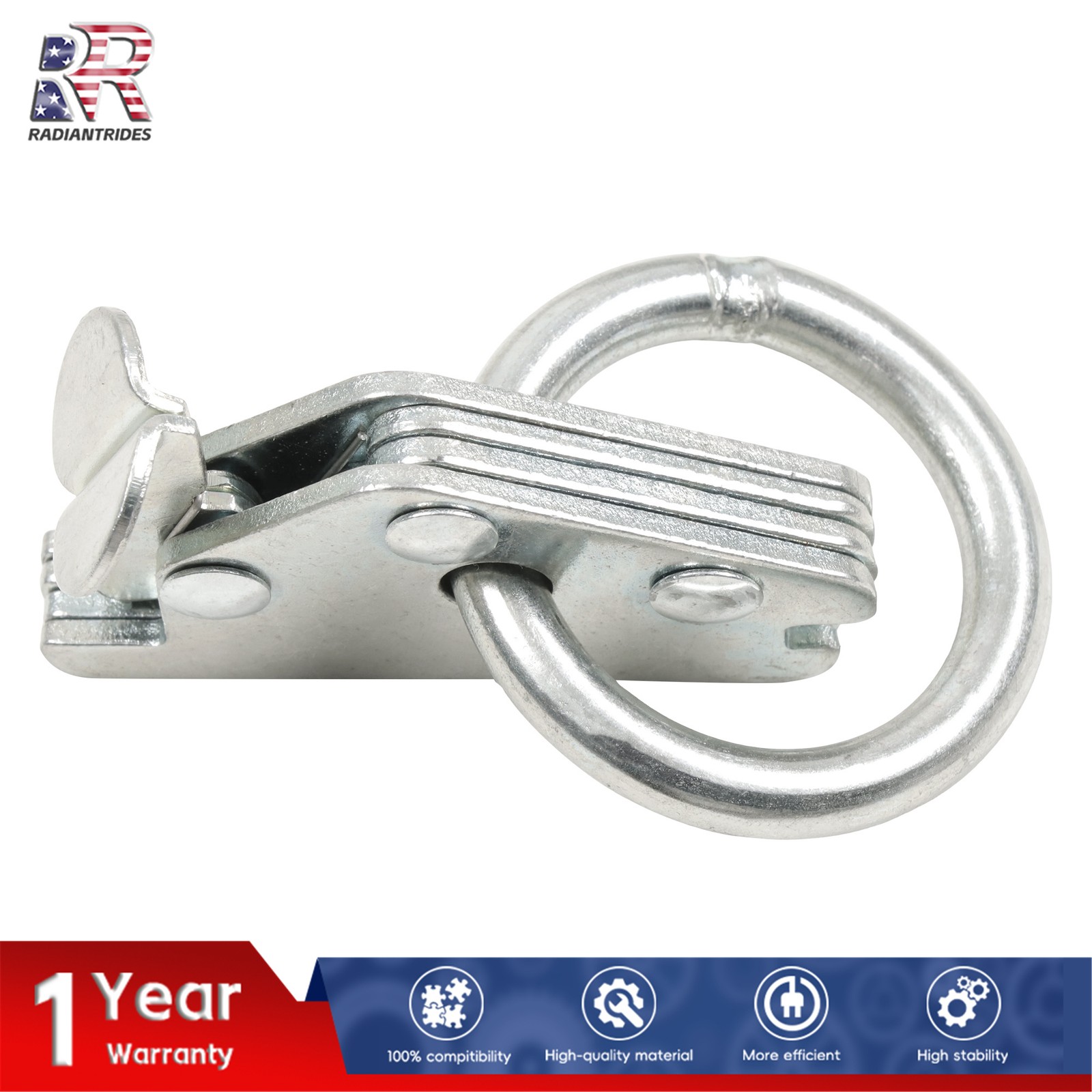 32 Piece 5' Galvanized E Track Rail Set Silver Finish Fit For Enclosed Trailers