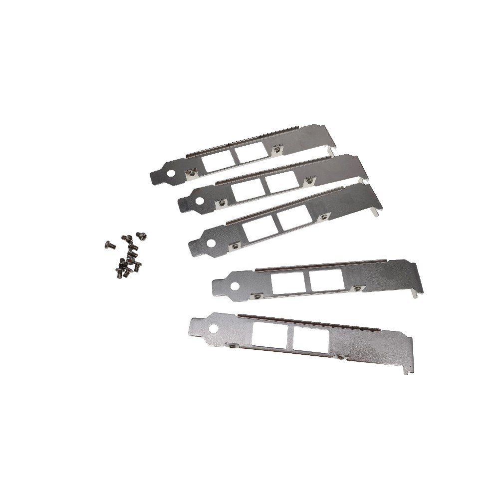5pcs Long Full Bracket with Screws for Intel QNAP LAN-10G2T-X550 X540-T2 X550-T2