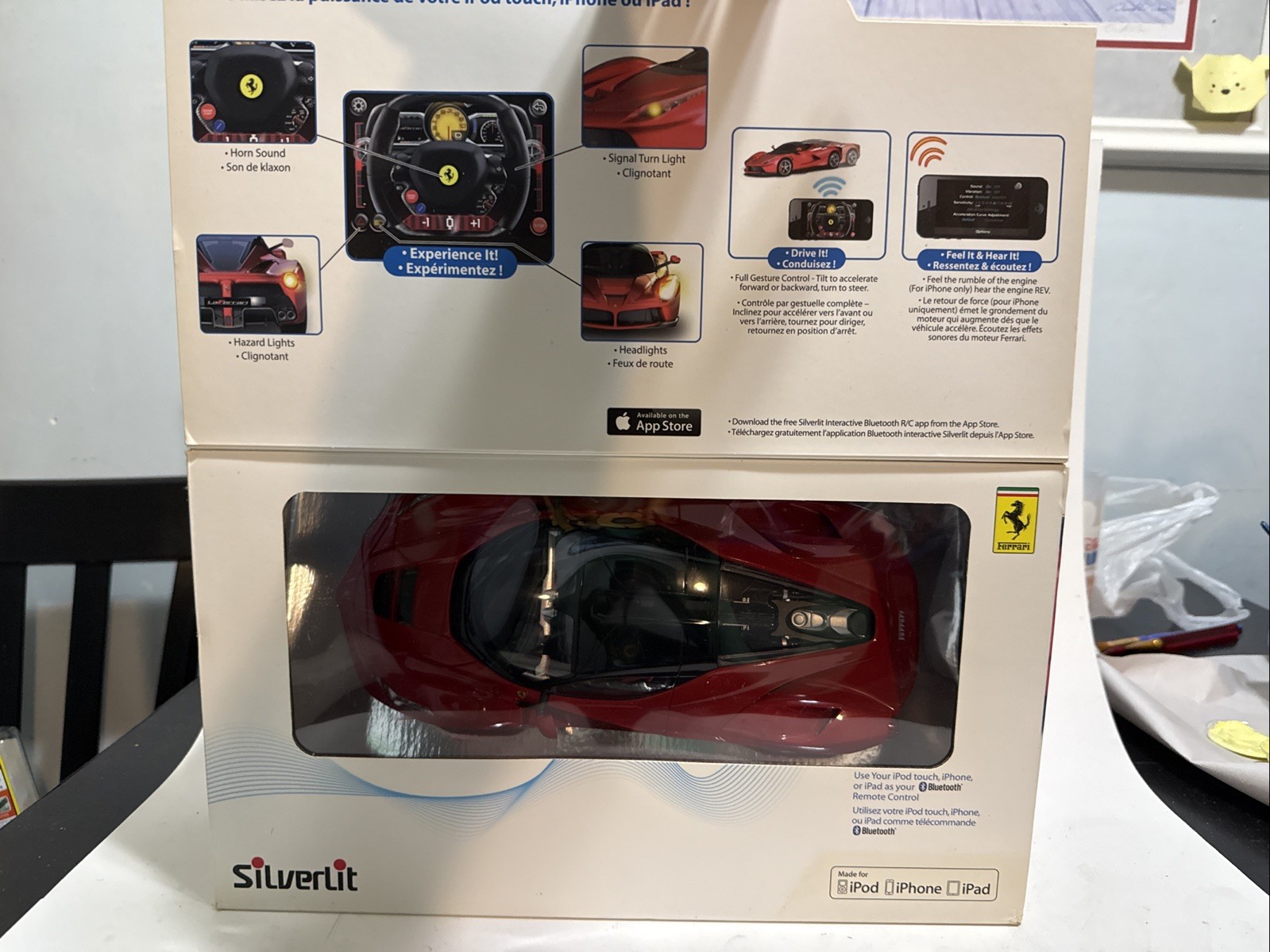 Silverlit Interactive iPhone Bluetooth RC Car - Red LaFerrari 1:16 Scale Ferrari