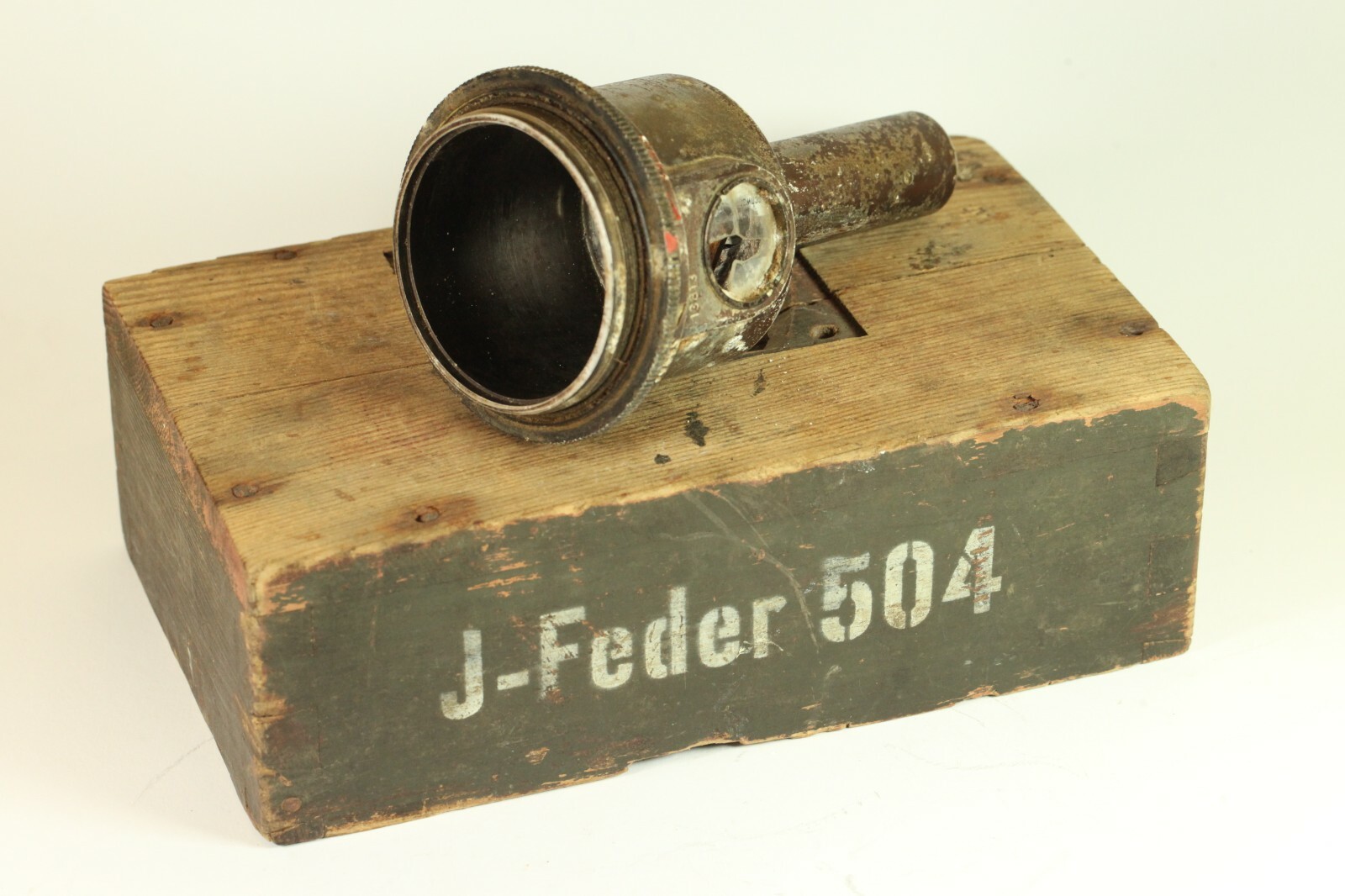 RARE! WWII GERMAN WEHRMACHT J-FEDER 504 ZÜNDER TIME DELAY FUSE PART W BOX