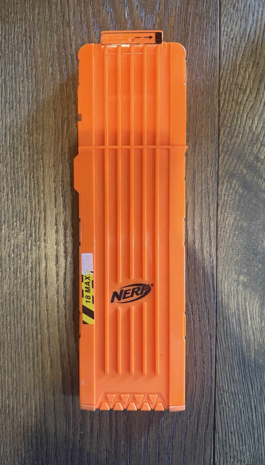 Nerf N-Strike 18 Round Orange REPLACEMENT MAGAZINE CLIP Circa 2009 Hasbro Toys