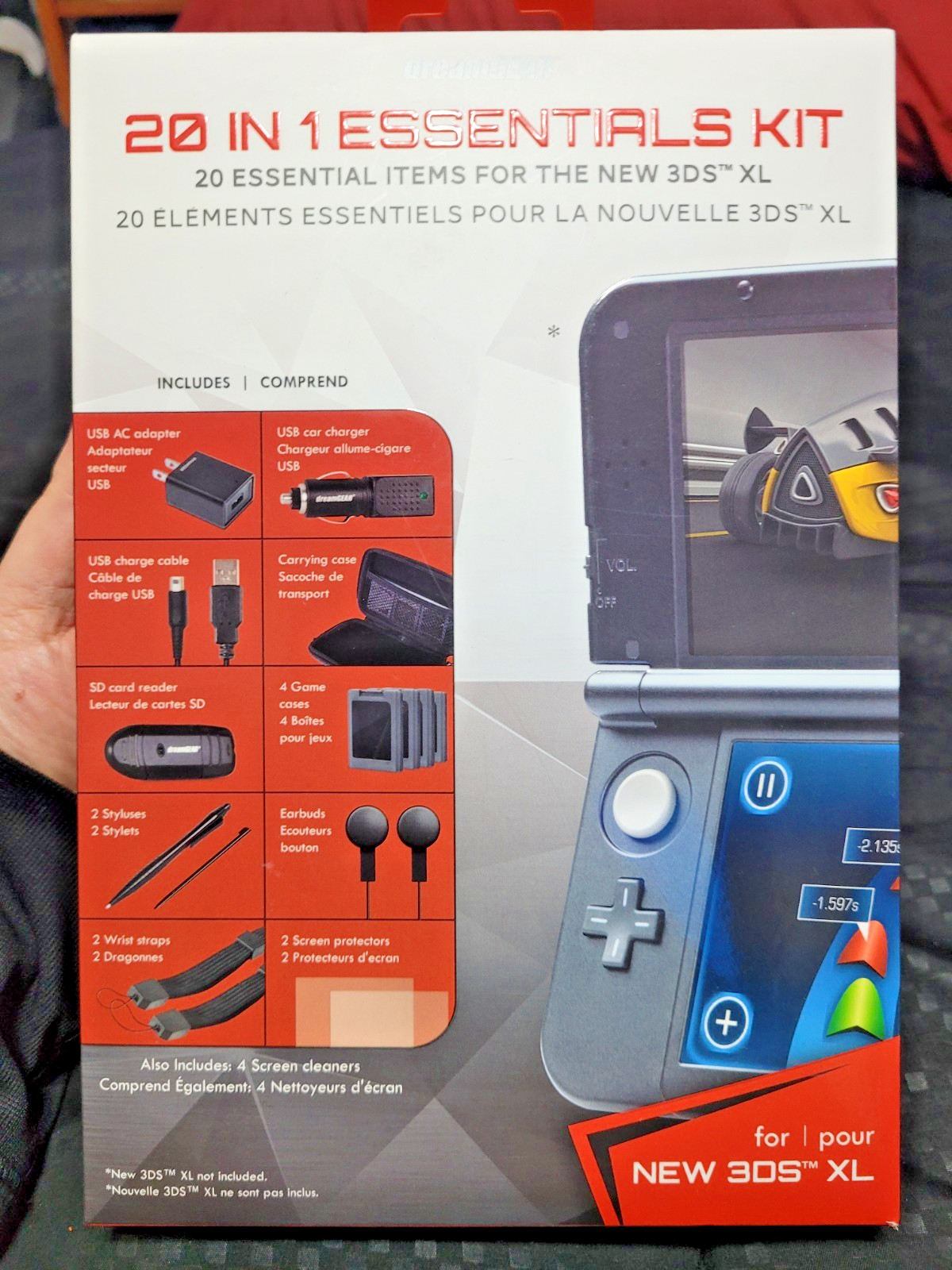 DreamGear 20-in-1 Essentials Accessories Kit with Carrying case for New 3DS XL