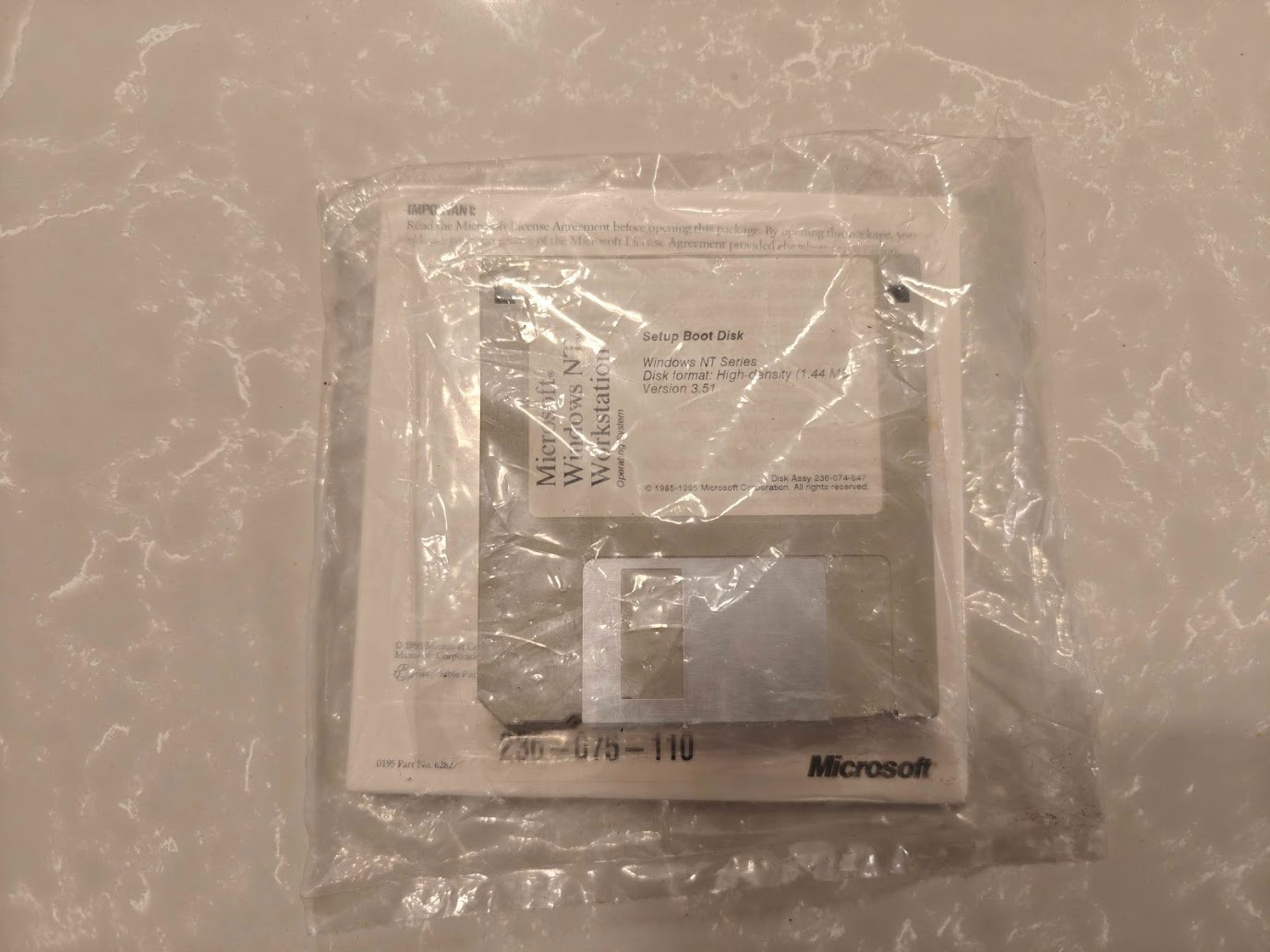 *Sealed* Microsoft Windows NT Workstation 3.51 CD-Rom & Floppy - Vintage New
