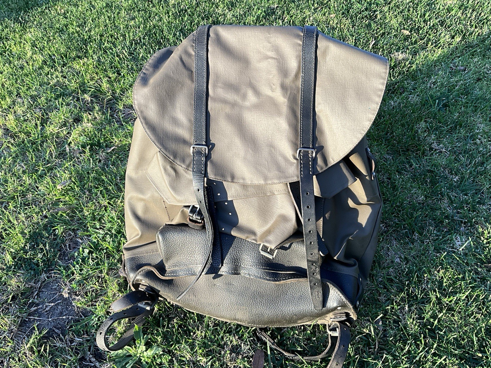 Vintage Fruet Swiss Military Surplus Ruck Sack, New Old Stock, 1984 w/ Tags