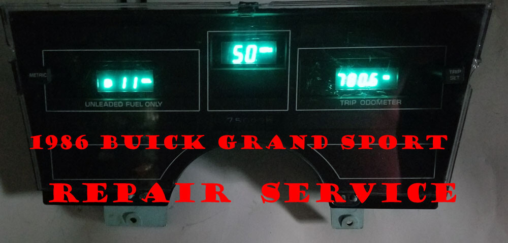 1986 BUICK GRAND SPORT INSTRUMENT CLUSTER REPAIR SERVICE