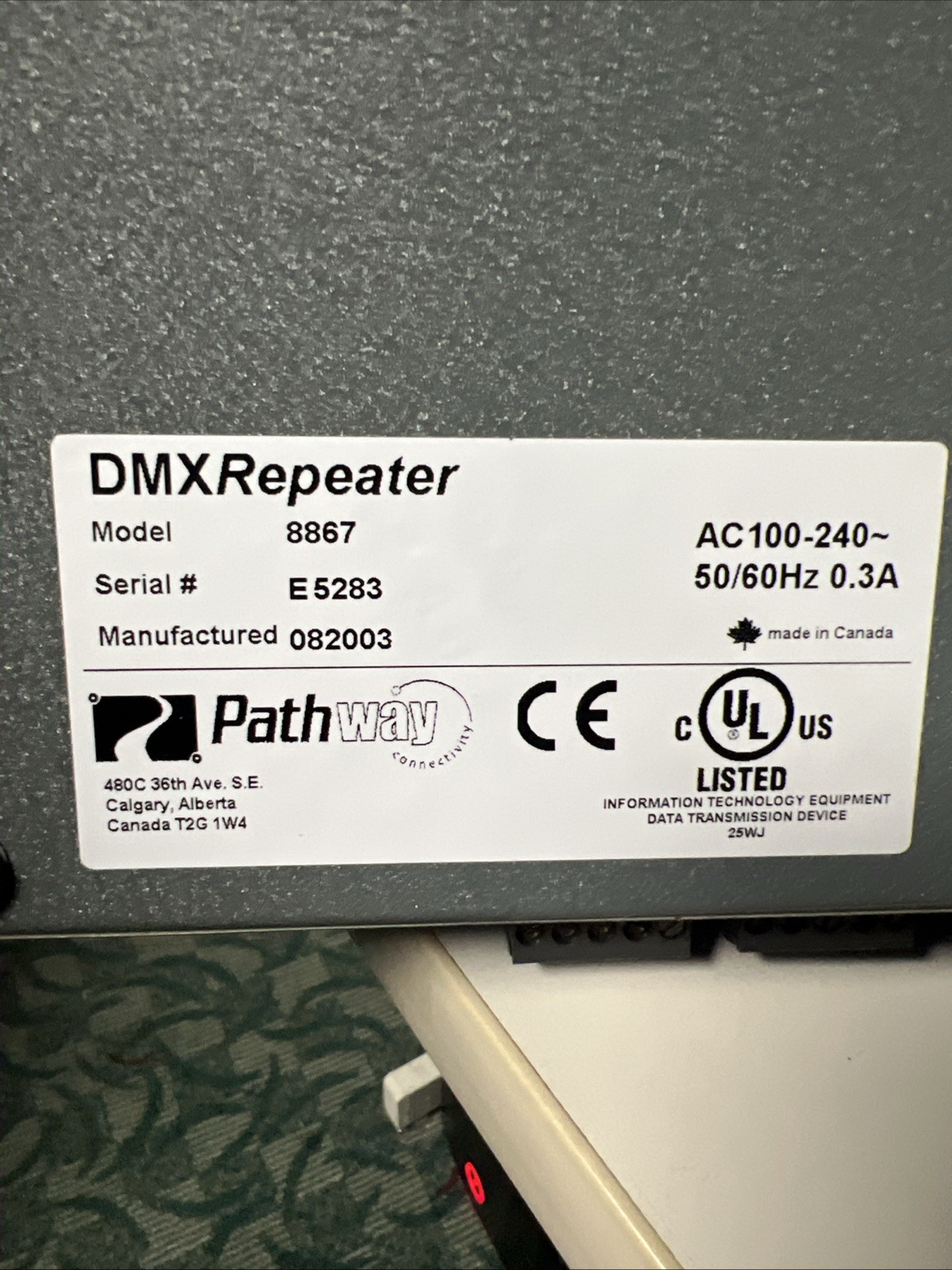 Pathport  Gray DMX Repeater
