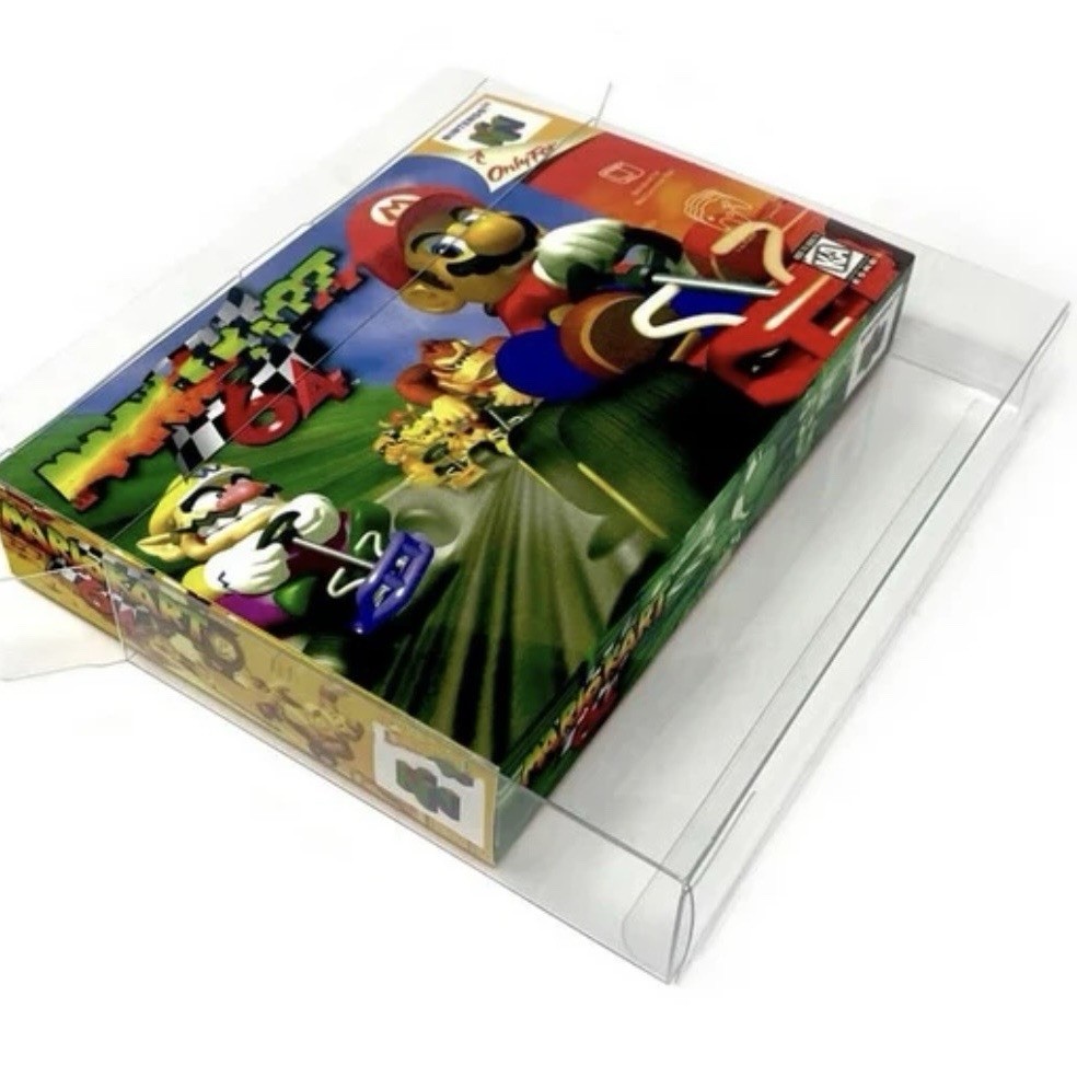NEW Nintendo N64/SNES CIB Sleeve Clear Plastic Protective Boxed Game Case