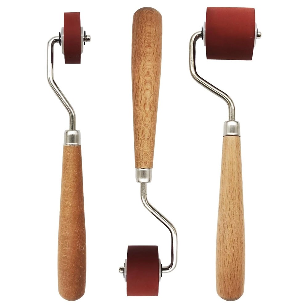 3 Pcs Craft Stamping Brayers Brayer Rollers,Rubber Brayer Roller Brayer Ink1929