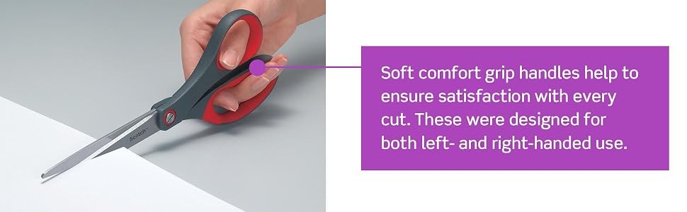 8" Precision Scissors Great for Everyday Use | Stainless Steel Scissors with