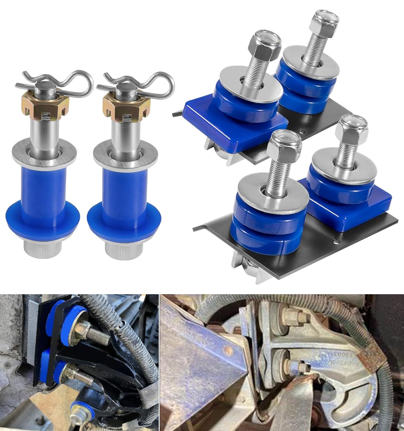 13-04154 Hood Hinge Pivot Bushing Kits Mounting Bolt Set for Peterbilt 378 379