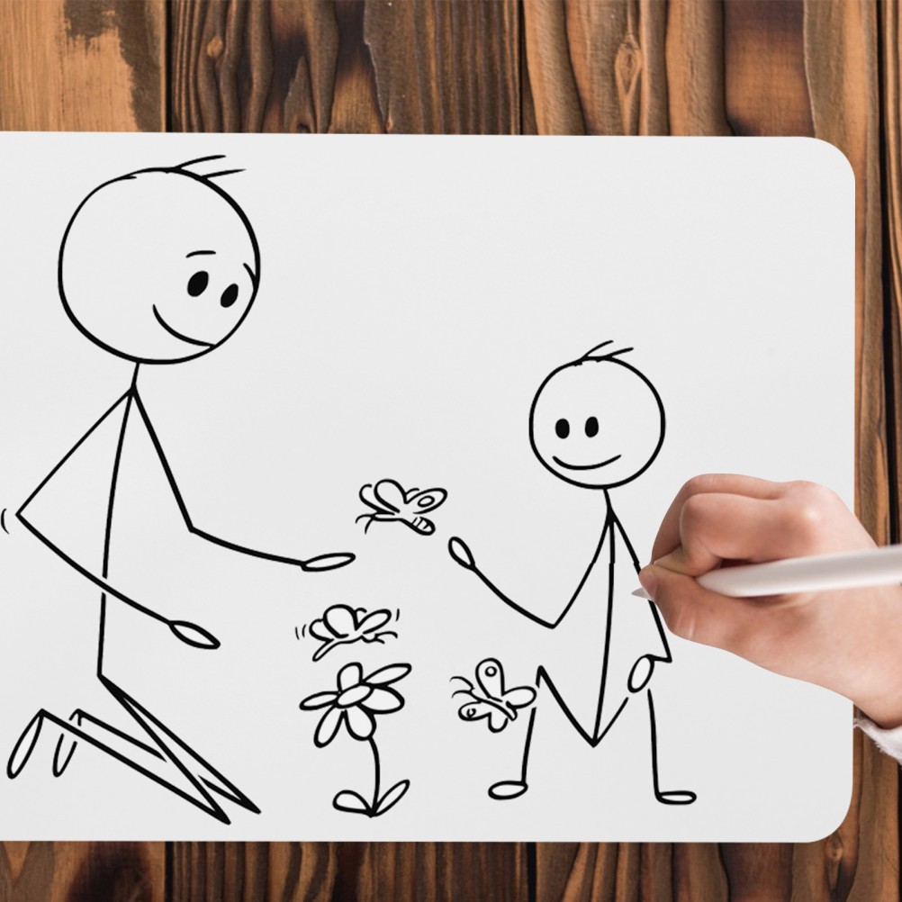 3Pcs Small Dry Erase Board White PVC Reusable Whiteboard for Kids Home Use