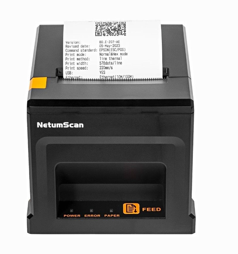 NetumScan NS8360 Thermal POS Receipt Printer USB JamFree Auto-Cutter 72mm
