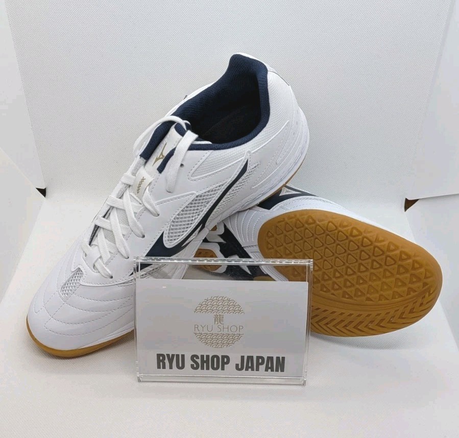 Mizuno Table Tennis Shoes WAVE DRIVE 9 81GA220514 White / Navy / Gold