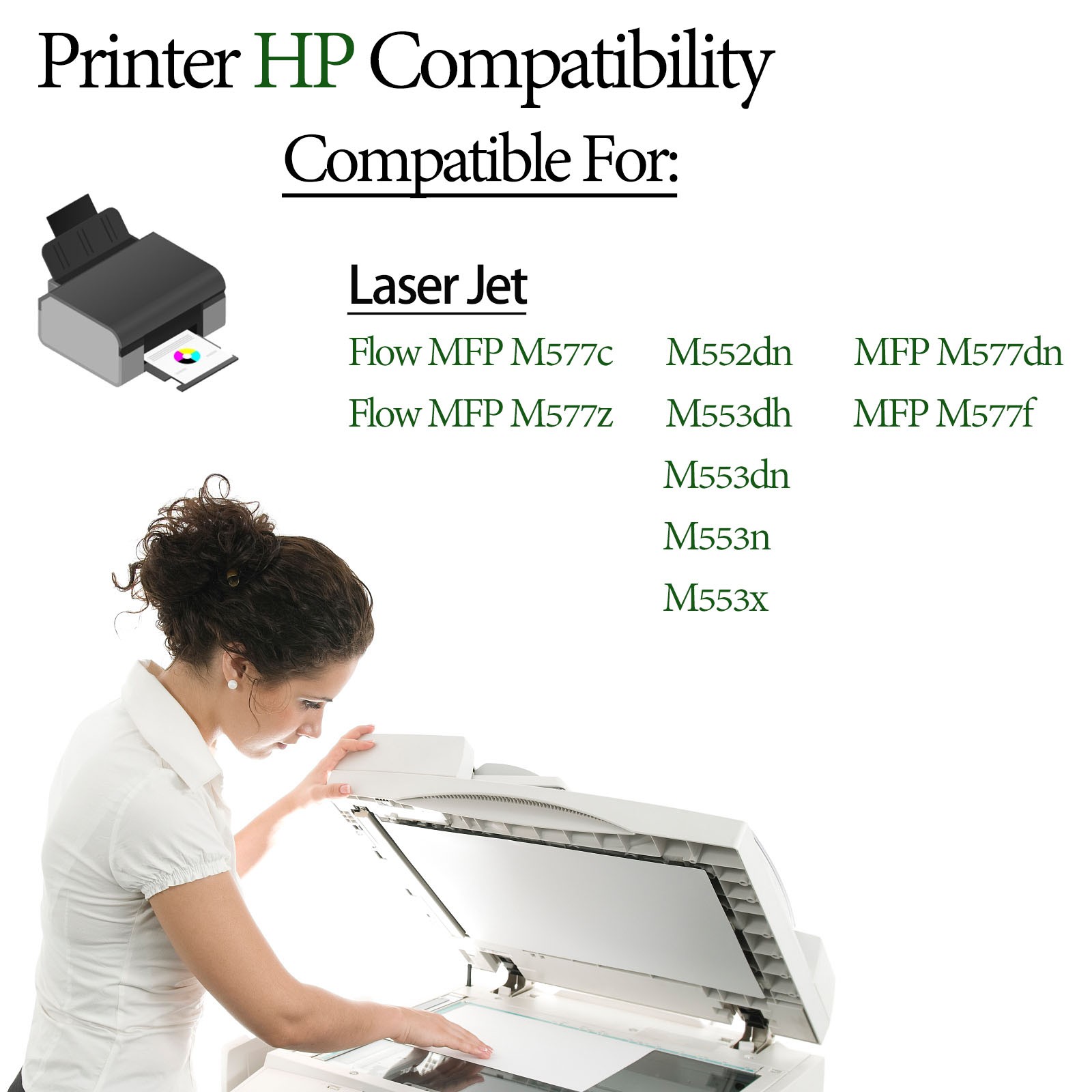 4PK CF360X 508X Toner For HP Black LaserJet Enterprise M552dn M553dh MFP M577dn