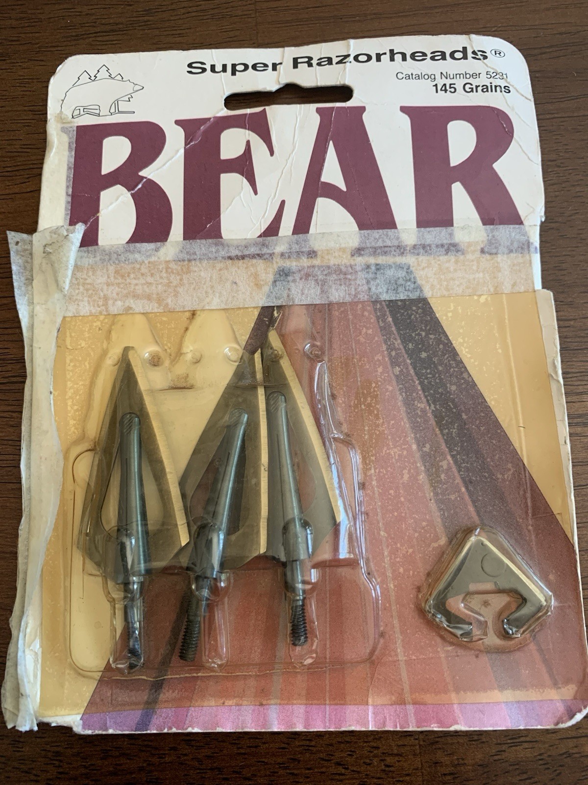 BEAR Super Razorheads 70-80’s Broadhead NEW # 5231 145 Grains Original Package