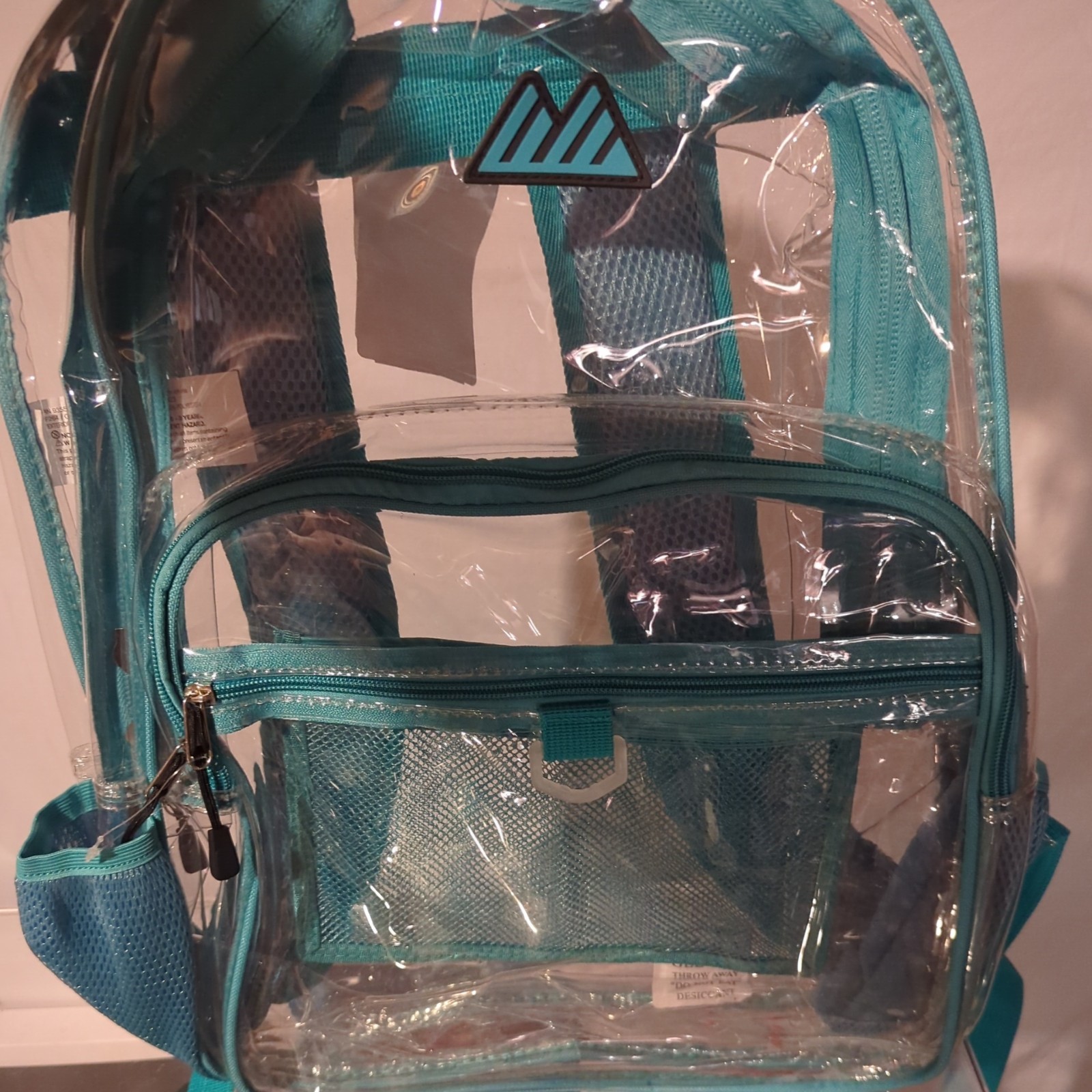 Summit Ridge Clear Backpack 18" Green Trim NEW