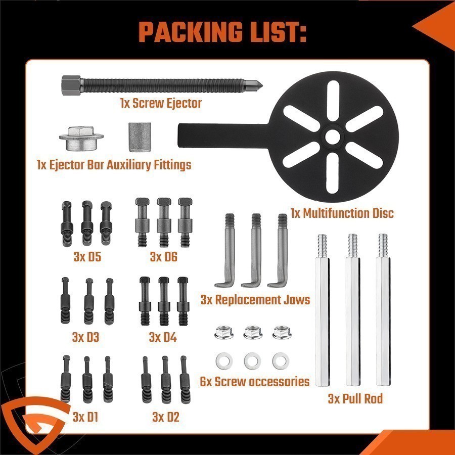 Three-jaw Bearing Disassembly Puller Inner Hole Removal Tool Multi-Function Set