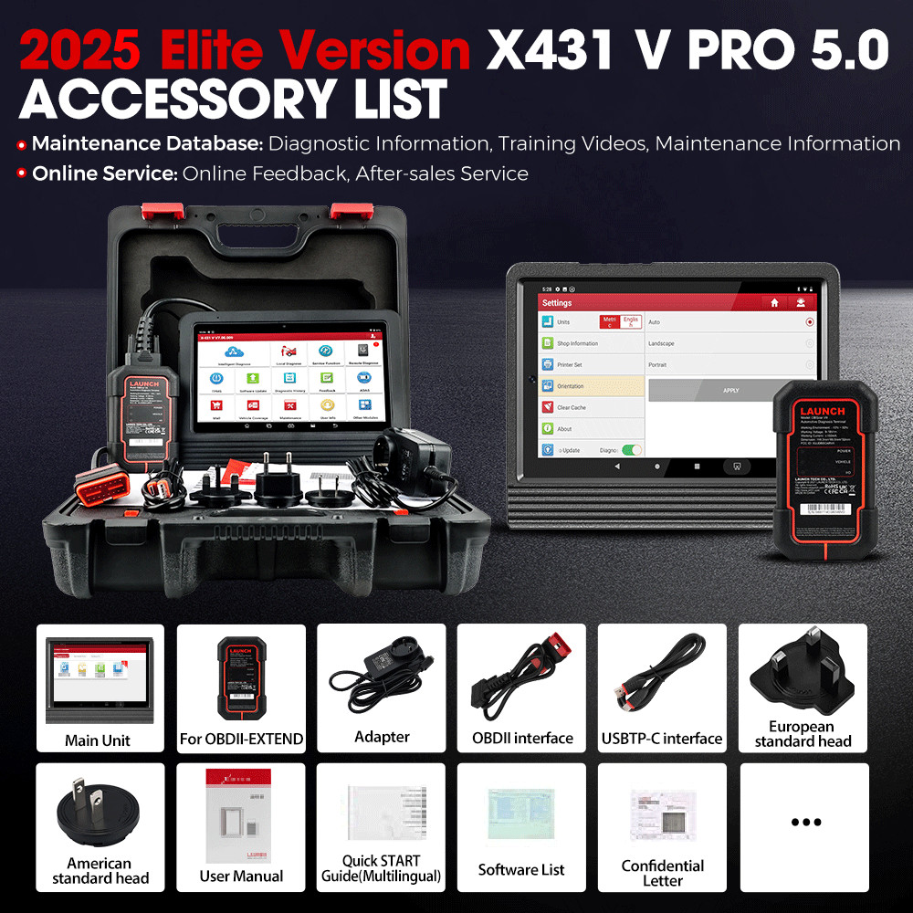 2025 LAUNCH X431 V + V5.0 PRO3S+ Diagnostic Scanner Tool Key Coding Full Systems
