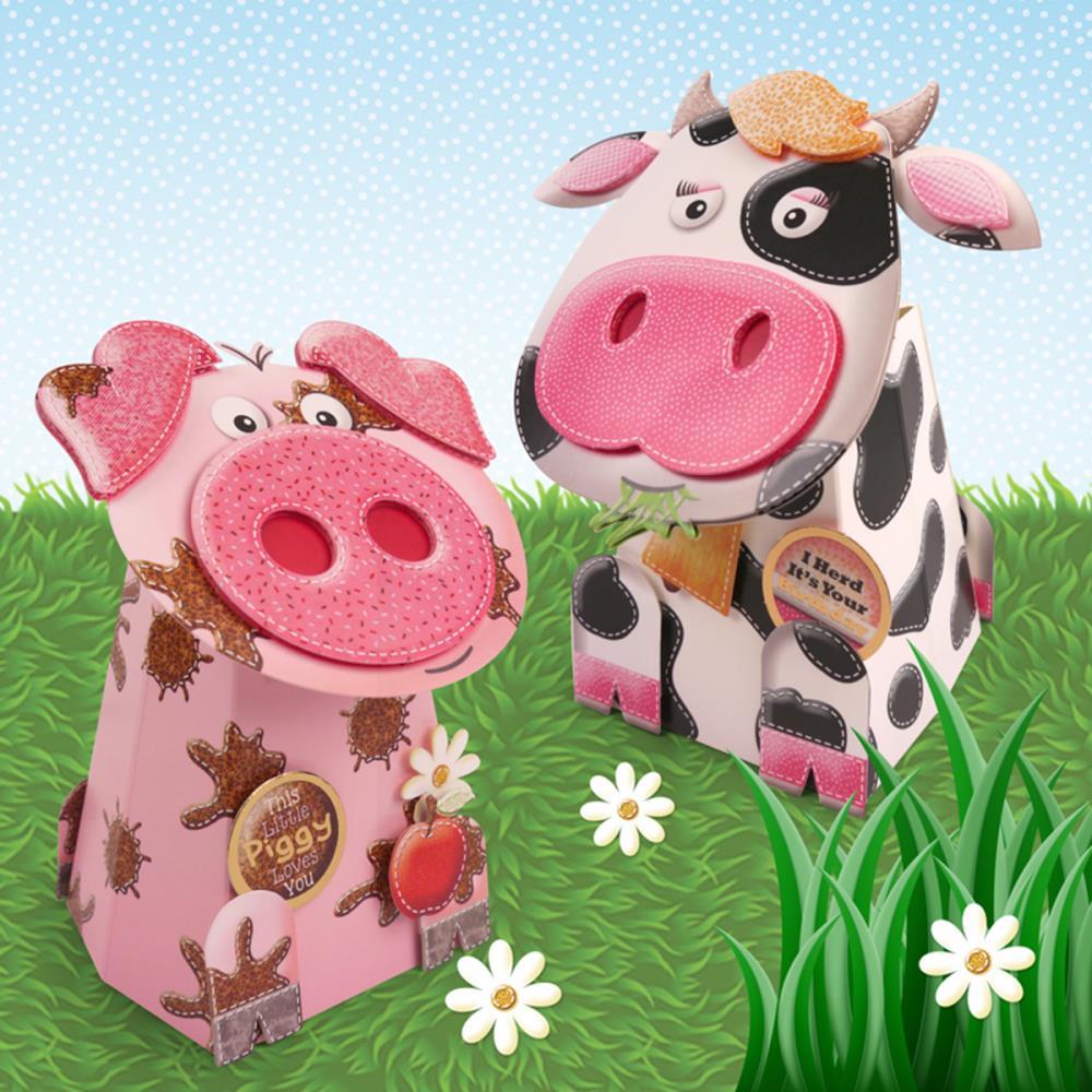 Crafts Hunky Dory Box Pop Kit Farm Daisy Cow Hamilton Pig Boxes You Make