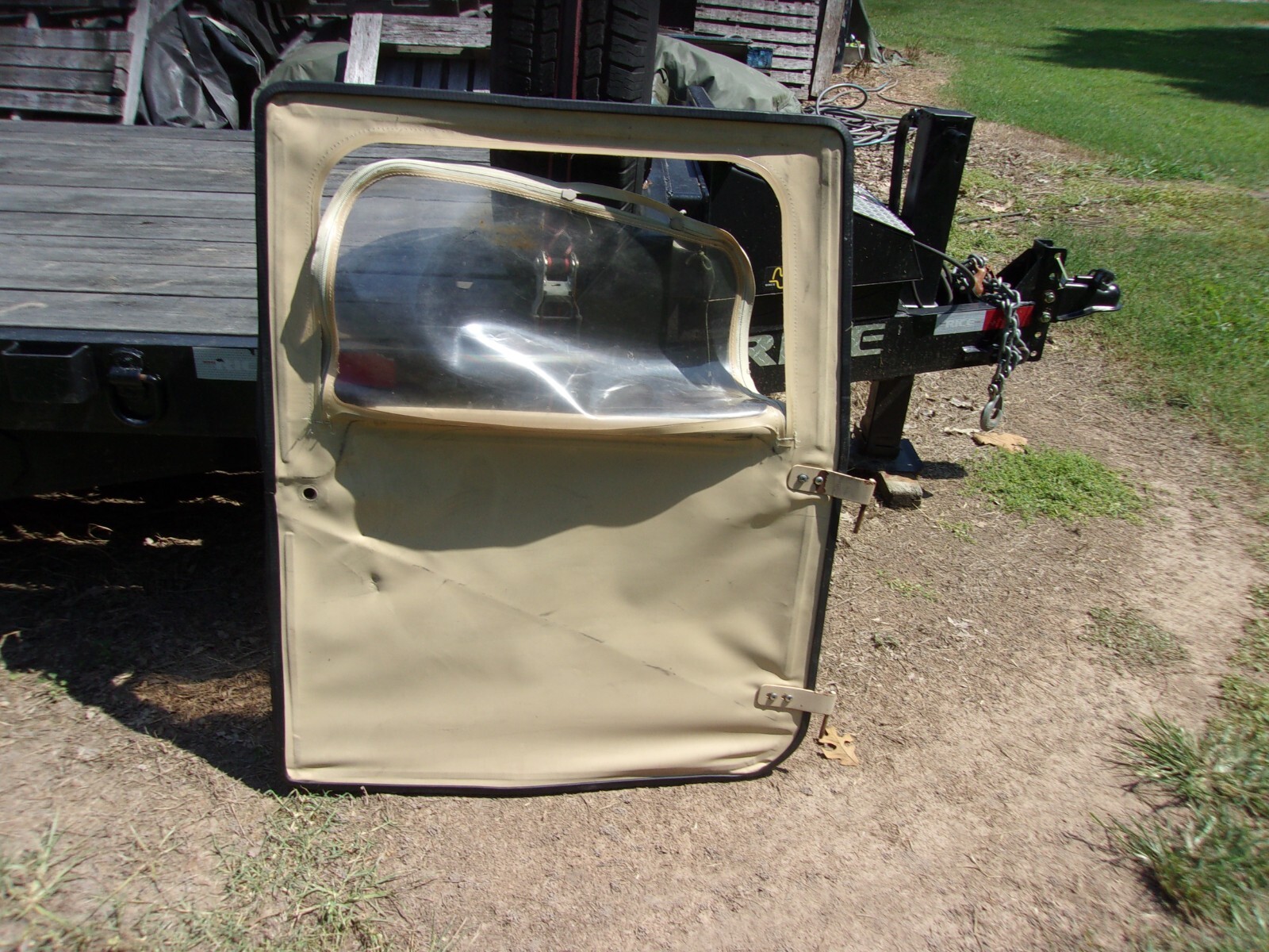 MILITARY SURPLUS HMMWV PASSENGER DOOR TAN M998 TRUCK WINDOW STITCHING ISSUE ARMY