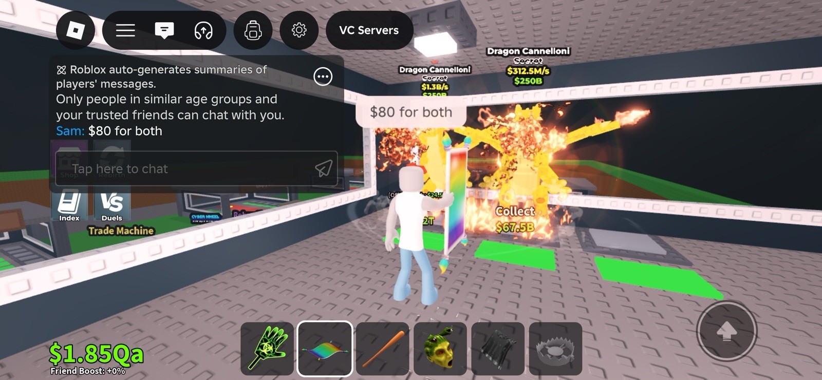 Roblox Dragon Cannelloni Secret Digital Collectible ID $312.5M/s
