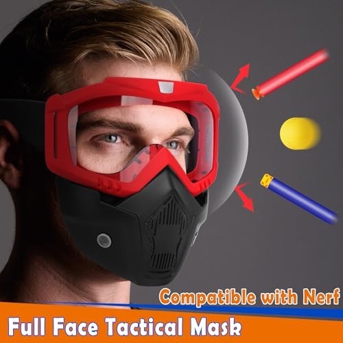 Tactical Detachable Masks with Goggles for Nerf Rival Blasters - Apollo, Zeus, K