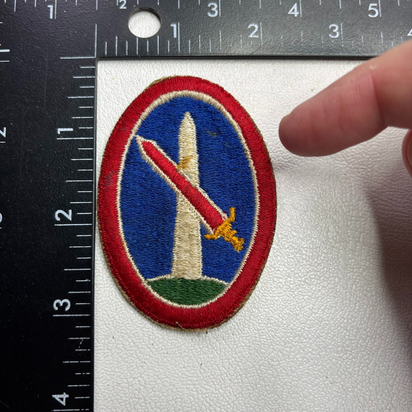 HAS-STAIN Military District Of Washington United States Army Patch 58MN