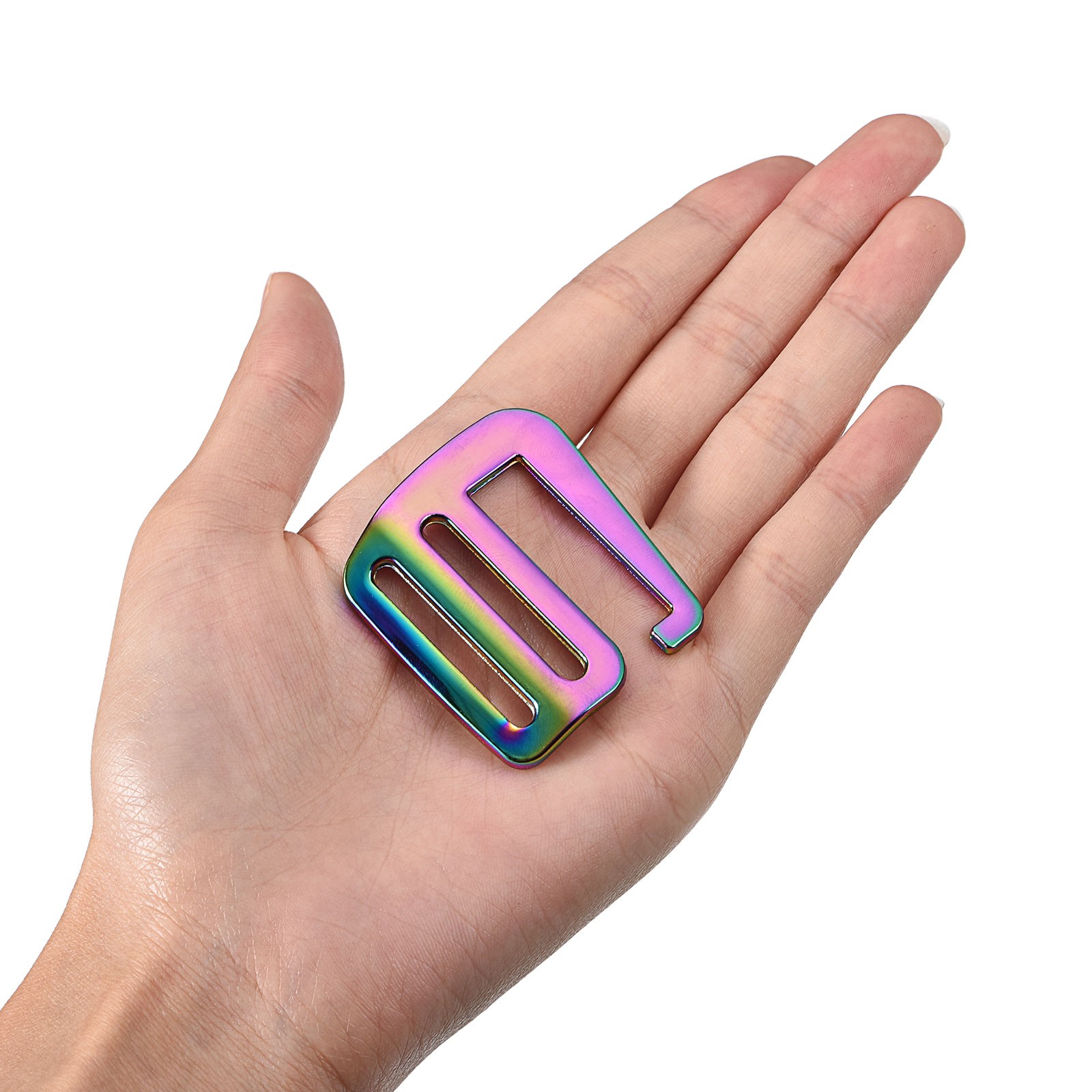 1.26" Webbing Release G Hook Buckle Adjuster for Backpack Strap, 2Pcs Multicolor