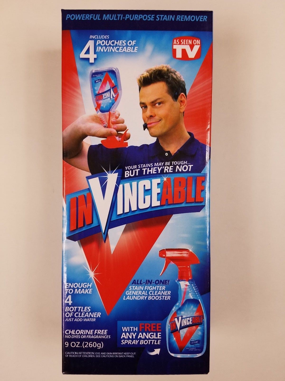 InVinceable All In One Cleaner Stain Fighter Laundry - As Seen on TV Invincible