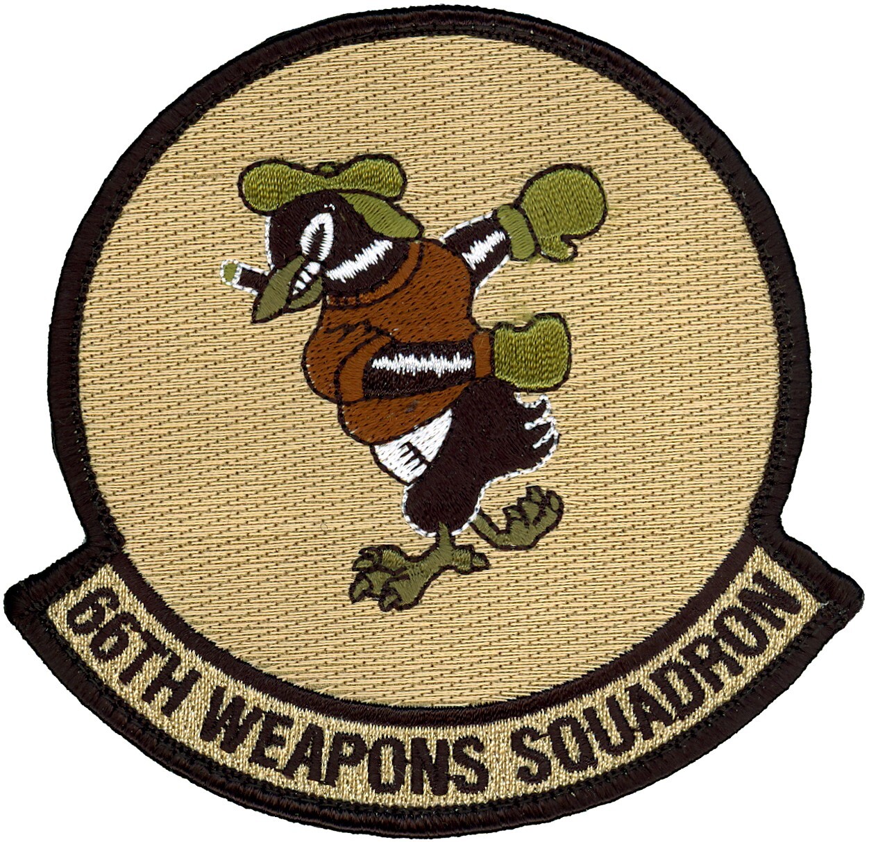 USAF 66th WEAPONS SQUADRON PATCH - DESERT