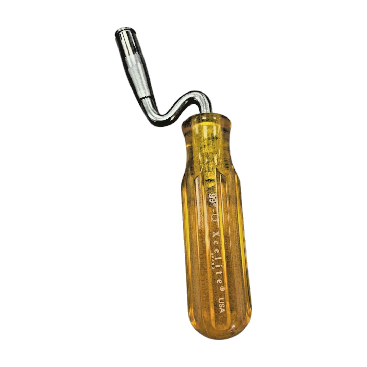 NOS Xcelite bit driver 99-QV, MADE IN USA amber colored handle