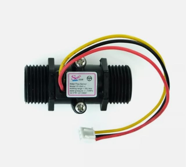 Flow Sensor Volume Sensor Turbo Flow Meter Water Pipes 1/2 Inch Thread PCS