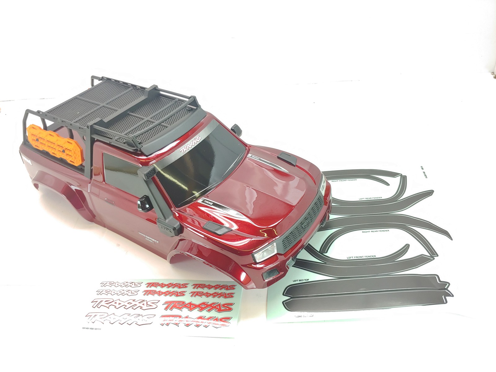 NEW: Traxxas TRX-4 Sport High Trail Edition Body w/ Accessory Rack Frame RED
