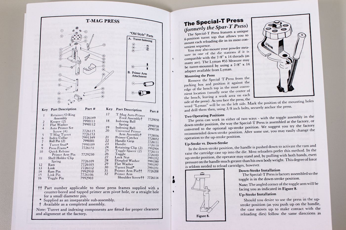 Lyman T-Mag Press Reloading Owners User Manual Instructions Operators
