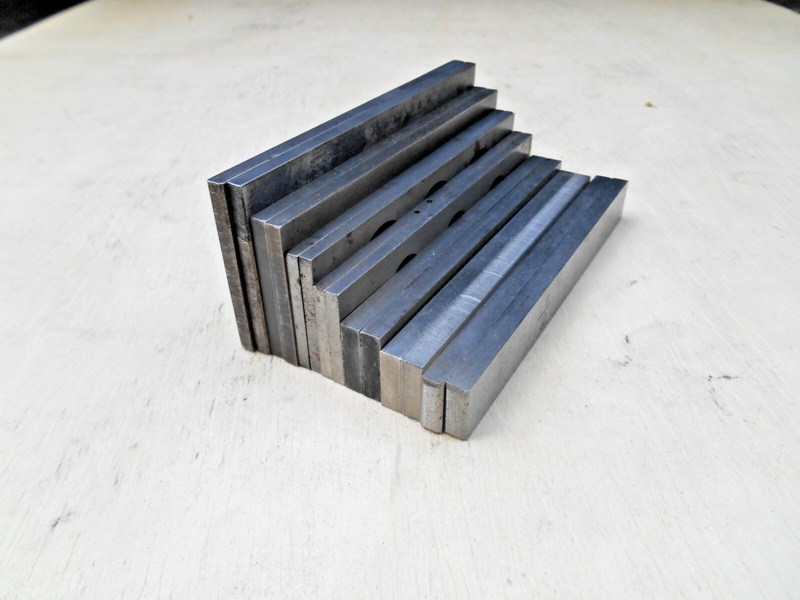 MACHINISTS SHORT PARALLELS , 5/32" - 3/16"W , 4-1/4" - 4-1/2", OAL ., 7 PAIRS