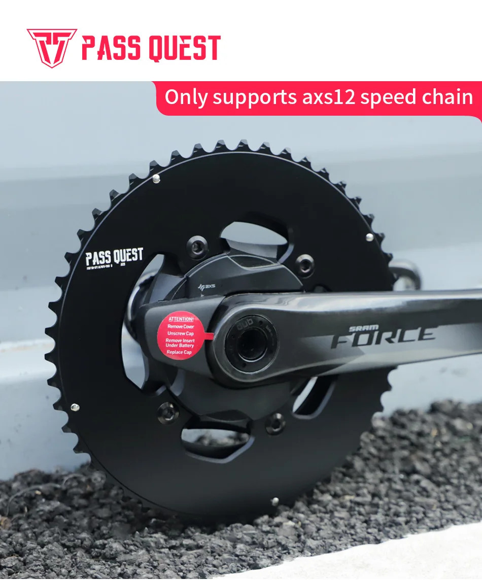 12 Speed Chainring for Sram 107 Bcd Crankset Double Chainwheels 50-37T 52-39T