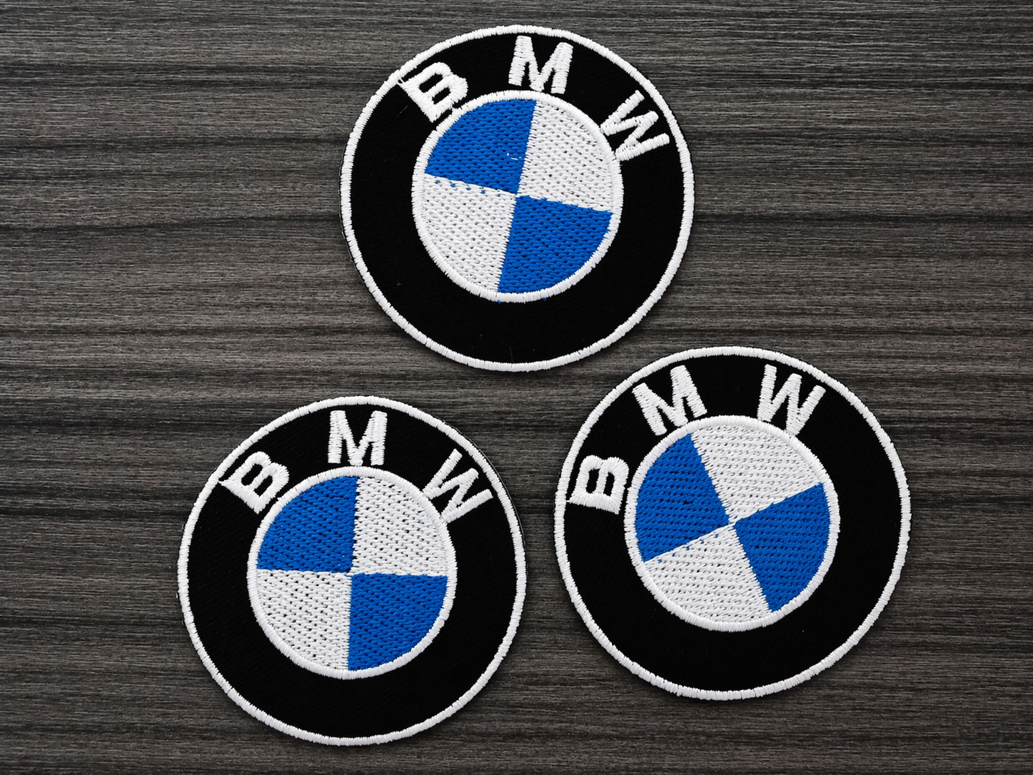 3pcs BMW Patches Car Racing Motorcycles MOTORSPORTS Embrodered Iron or Sewn on