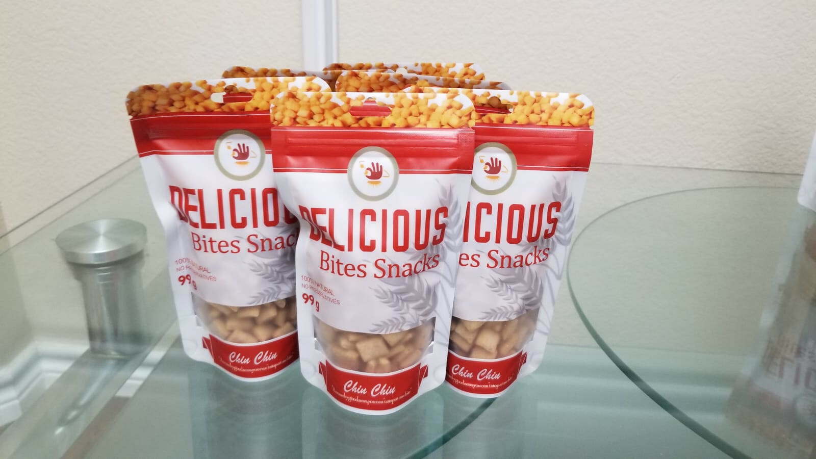 African Chin Chin Snacks - Deliciousbites Chin Chin (Small Size) 6 packs, Reg