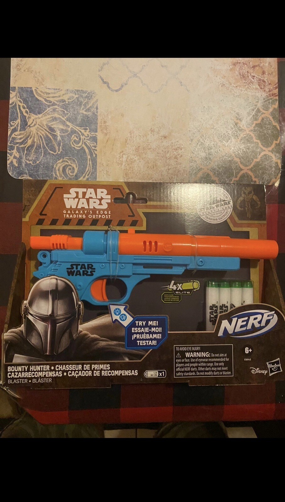Star Wars The Mandalorian Nerf Elite Blaster Galaxy’s Edge Bounty Hunter NEW