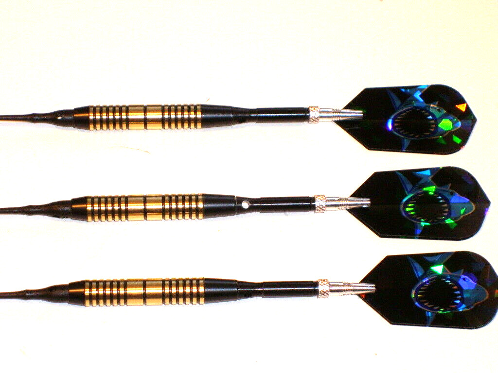 Soft Tip Darts 18 Gram Brass with Aluminum Spinning Shafts New #1727