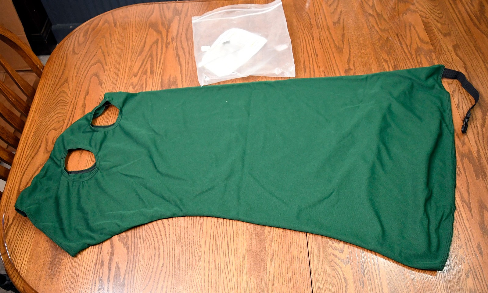 Sleazy Sleepwear, New, hood, green, M average size blanket
