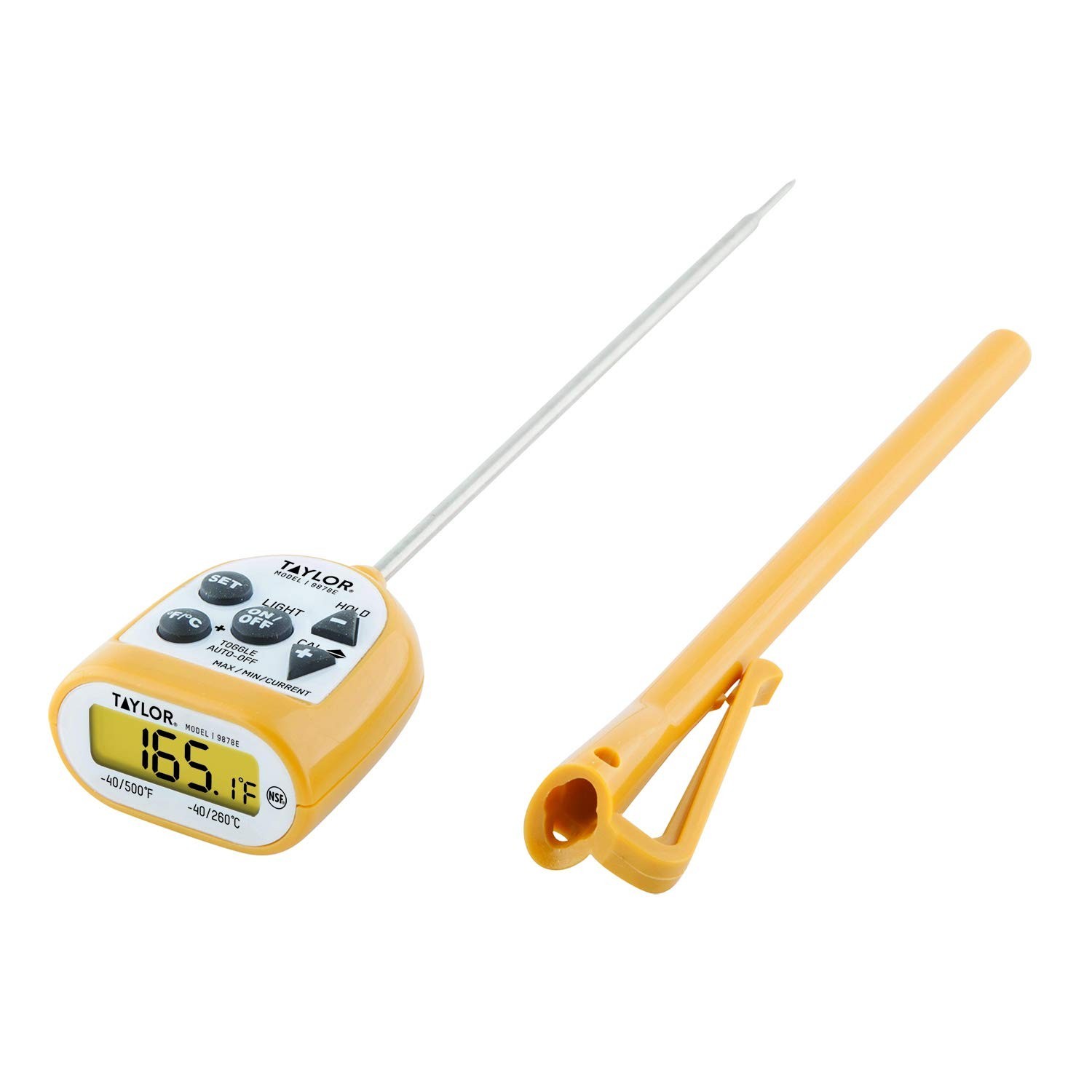 Taylor 9878E 6" Lcd Digital Food Service Thermometer With -40 To 500 (F)